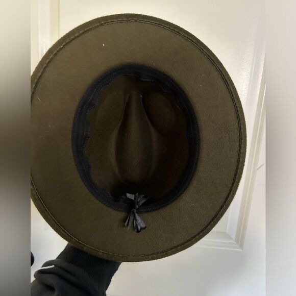 NWOT Tillys Olive Green Women’s Fedora Hat - One Size Fits All - Picture 9 of 10